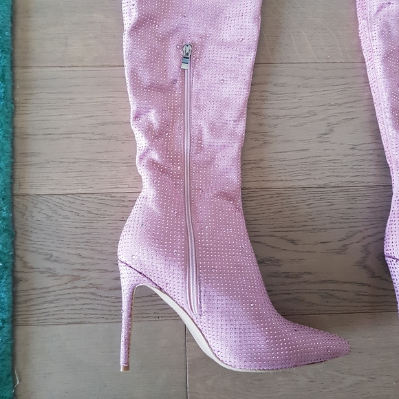 Thigh high boots Glitter Pink - Picture 5 of 8